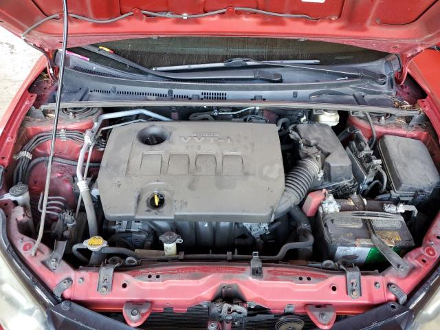 5YFBURHE8FP317444 - 2015 TOYOTA COROLLA L RED photo 11