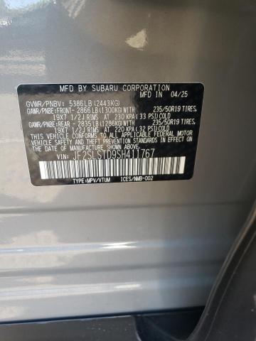 JF2SLSTD9SH411767 - 2025 SUBARU FORESTER TOURING Boz foto 12