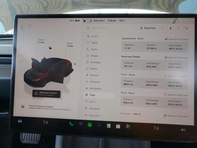 5YJ3E1EA8SF044371 - 2025 TESLA MODEL 3 黑色 照片 9