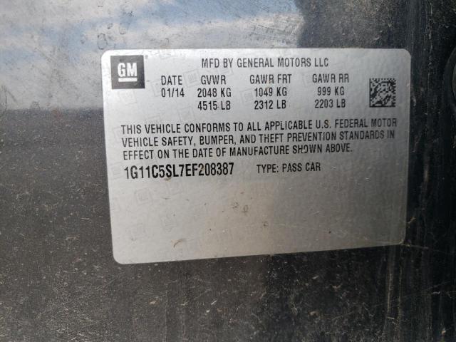 1G11C5SL7EF208387 - 2014 CHEVROLET MALIBU 1LT 黑色 照片 13