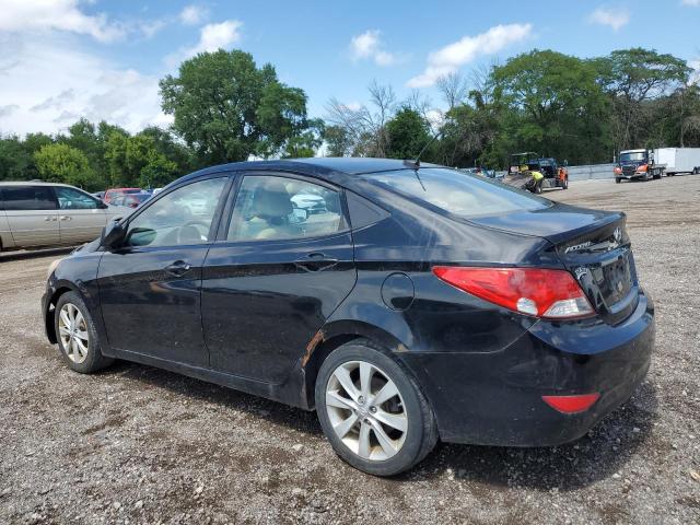 KMHCU4AE3CU094631 - 2012 HYUNDAI ACCENT GLS შავი ფოტო 2
