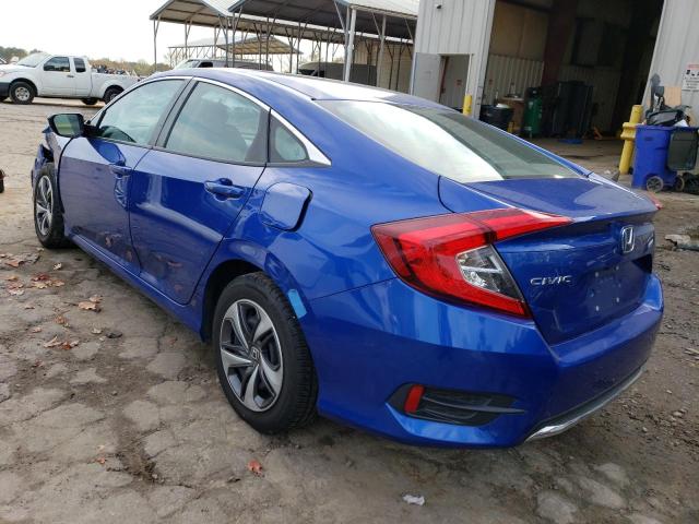 19XFC2F64LE019820 - 2020 HONDA CIVIC LX BLUE photo 2