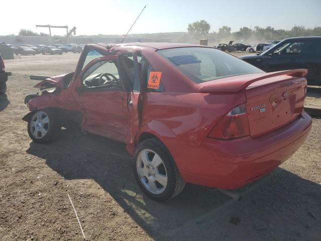 1FAHP34N27W204530 - 2007 FORD FOCUS ZX4 RED photo 2