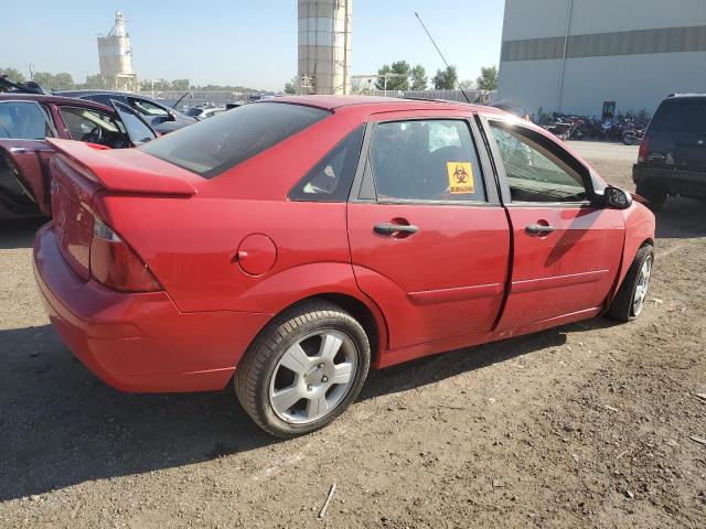 1FAHP34N27W204530 - 2007 FORD FOCUS ZX4 RED photo 3