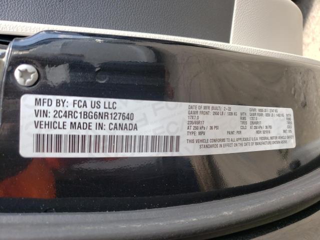 2C4RC1BG6NR127640 - 2022 CHRYSLER PACIFICA TOURING L Qara foto 13