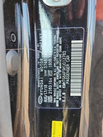 KMHTG6AF9KU012783 - 2019 HYUNDAI VELOSTER BASE Qara foto 12