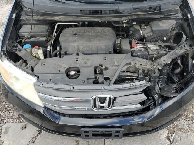 5FNRL5H61CB079821 - 2012 HONDA ODYSSEY EXL BLACK photo 12