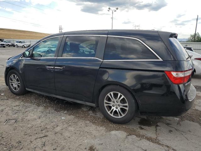 5FNRL5H61CB079821 - 2012 HONDA ODYSSEY EXL BLACK photo 2