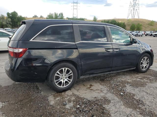 5FNRL5H61CB079821 - 2012 HONDA ODYSSEY EXL BLACK photo 3