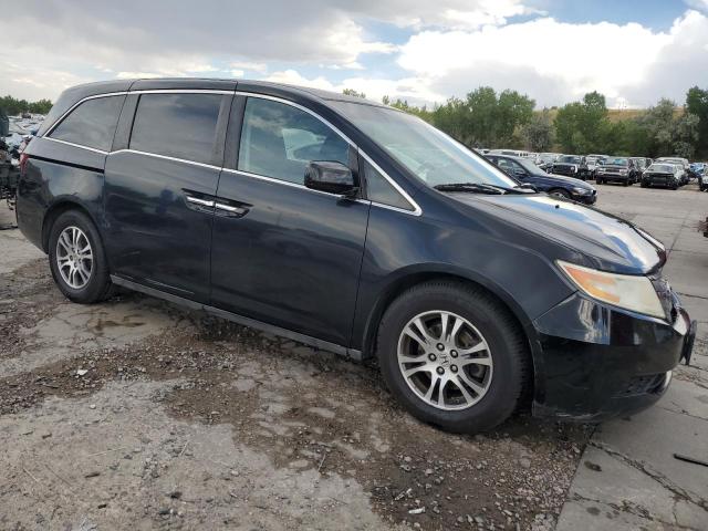 5FNRL5H61CB079821 - 2012 HONDA ODYSSEY EXL BLACK photo 4