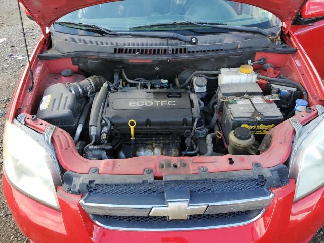 KL1TD56E69B609880 - 2009 CHEVROLET AVEO LS RED photo 11