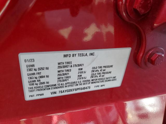 7SAYGDEF6PF648475 - 2023 TESLA MODEL Y Qırmızı foto 13