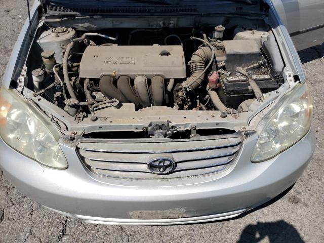 1NXBR32E73Z054283 - 2003 TOYOTA COROLLA CE SILVER photo 11