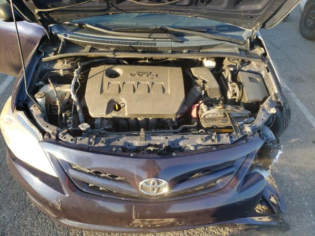 2T1BU4EE2DC101660 - 2013 TOYOTA COROLLA BASE BLUE photo 11