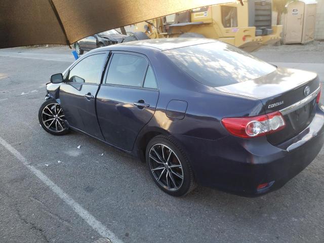 2T1BU4EE2DC101660 - 2013 TOYOTA COROLLA BASE BLUE photo 2