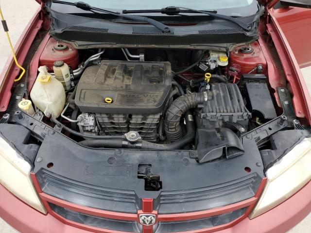 1B3CC4FB9AN170139 - 2010 DODGE AVENGER SXT RED photo 11