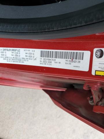 1B3CC4FB9AN170139 - 2010 DODGE AVENGER SXT RED photo 12