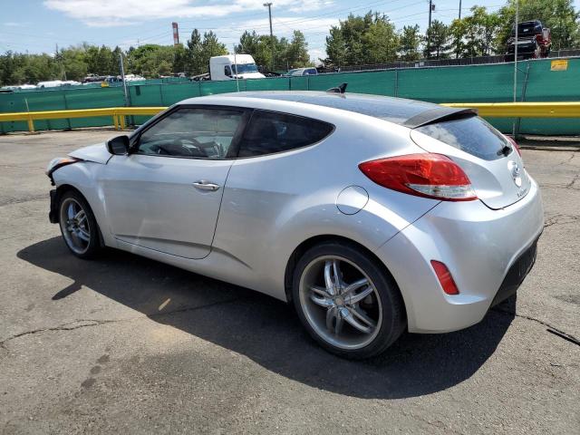 KMHTC6AD2DU096510 - 2013 HYUNDAI VELOSTER SILVER photo 2