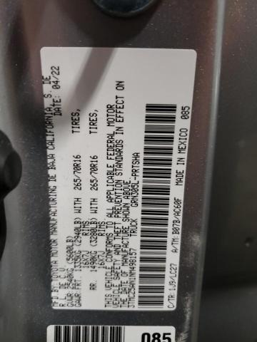 3TMCZ5AN1NM498157 - 2022 TOYOTA TACOMA DOUBLE CAB 银色 照片 13