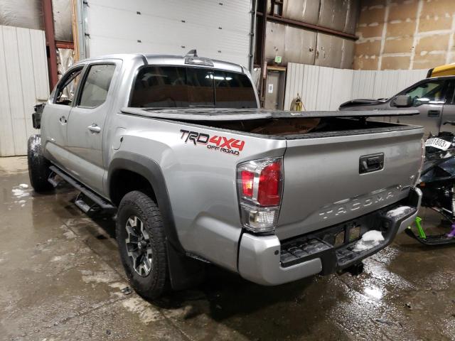 3TMCZ5AN1NM498157 - 2022 TOYOTA TACOMA DOUBLE CAB 银色 照片 2