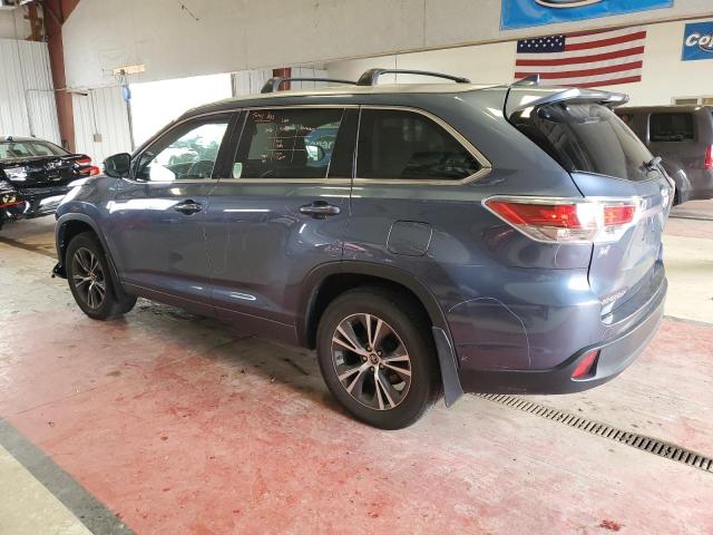 5TDJKRFH6GS258269 - 2016 TOYOTA HIGHLANDER XLE Mavi foto 2