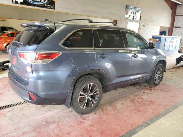 5TDJKRFH6GS258269 - 2016 TOYOTA HIGHLANDER XLE Mavi foto 3