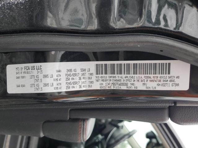 1C4PJMBS7FW699392 - 2015 JEEP CHEROKEE TRAILHAWK BLACK photo 13