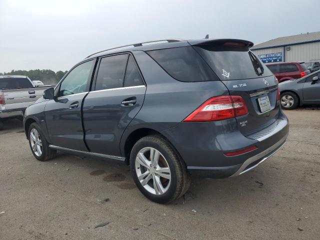 4JGDA2EB8CA026554 - 2012 MERCEDES-BENZ ML 350 BLUETEC BLUE photo 2