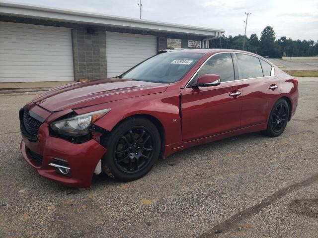 JN1BV7AP0FM342812 - 2015 INFINITI Q50 BASE RED photo 1