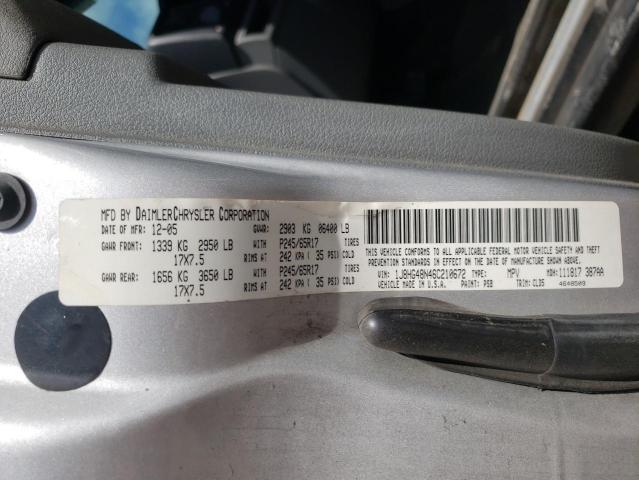 1J8HG48N46C210672 - 2006 JEEP COMMANDER 银色 照片 13