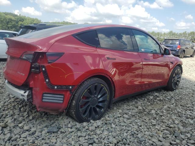 5YJYGDEF0MF269402 - 2021 TESLA MODEL Y RED photo 3