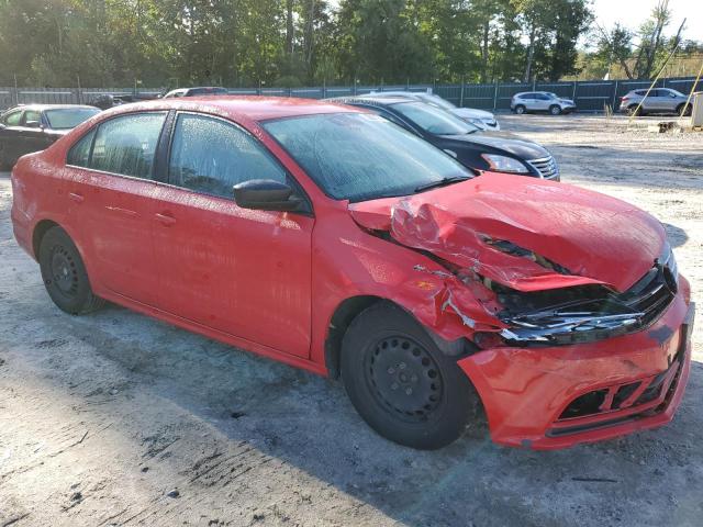 3VW1K7AJ0FM421220 - 2015 VOLKSWAGEN JETTA BASE RED photo 4