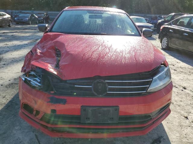 3VW1K7AJ0FM421220 - 2015 VOLKSWAGEN JETTA BASE RED photo 5