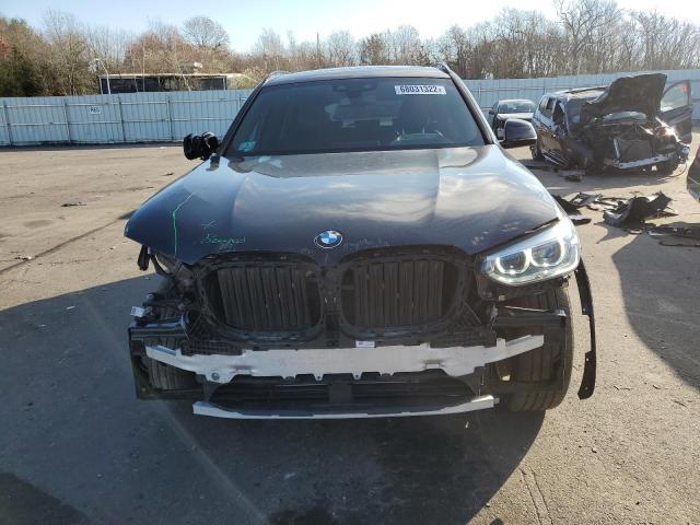 5UXTY5C06M9F80064 - 2021 BMW X3 XDRIVE30I BLACK photo 5