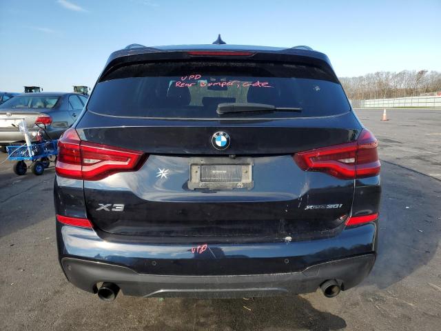 5UXTY5C06M9F80064 - 2021 BMW X3 XDRIVE30I BLACK photo 6