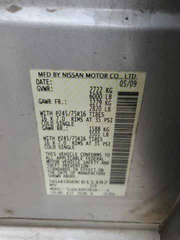 5N1AR18U69C615392 - 2009 NISSAN PATHFINDER SILVER photo 14