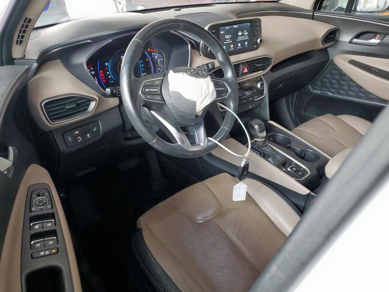 5NMS33AA2LH252393 - 2020 HYUNDAI SANTA FE SEL WHITE photo 8