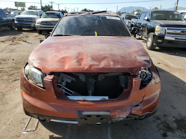 JNRAS08W96X200169 - 2006 INFINITI FX35 ORANGE photo 5