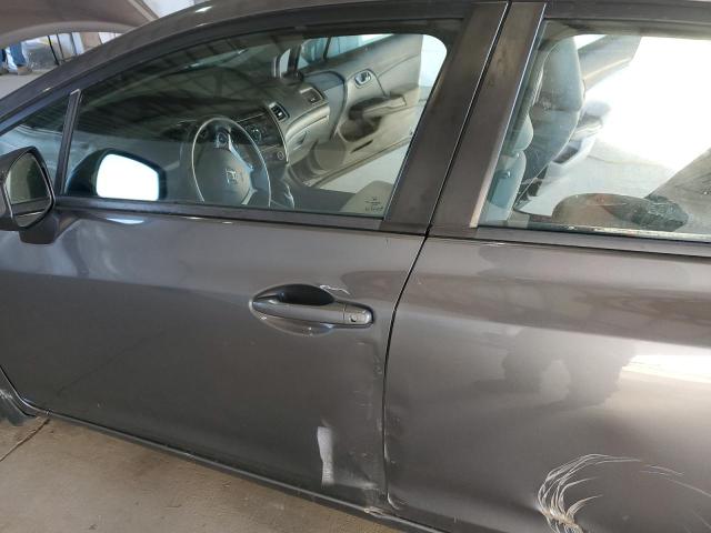 19XFB2F58DE076016 - 2013 HONDA CIVIC LX GRAY photo 7