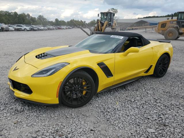 1G1YU3D62H5602199 - 2017 CHEVROLET CORVETTE Z06 3LZ YELLOW photo 1