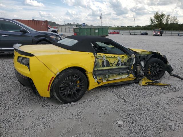 1G1YU3D62H5602199 - 2017 CHEVROLET CORVETTE Z06 3LZ YELLOW photo 3