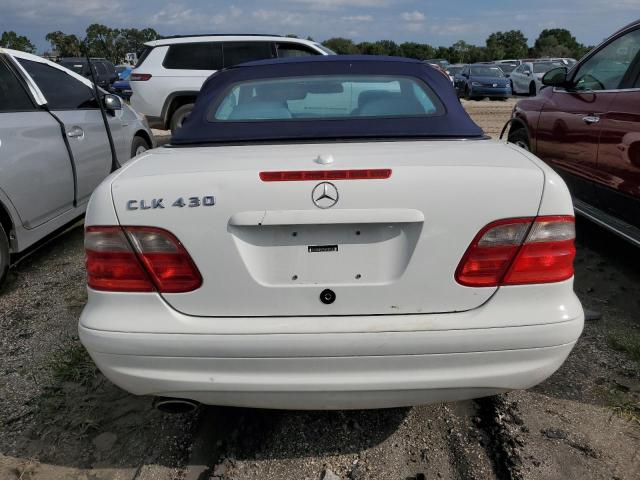 WDBLK70G23T141764 - 2003 MERCEDES-BENZ CLK 430 WHITE photo 6