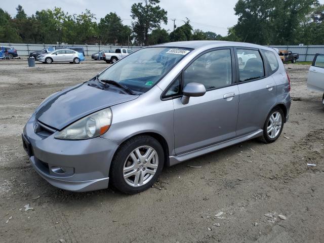 JHMGD38657S047342 - 2007 HONDA FIT S SILVER photo 1