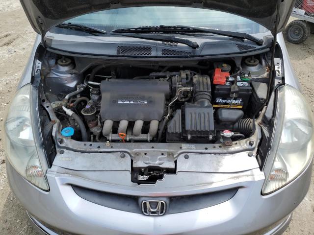 JHMGD38657S047342 - 2007 HONDA FIT S SILVER photo 11