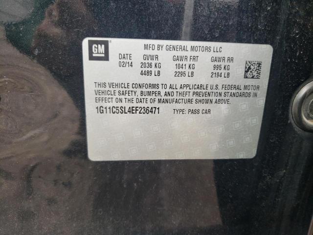 1G11C5SL4EF236471 - 2014 CHEVROLET MALIBU 1LT 黑色 照片 13