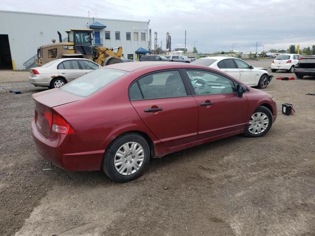 2HGFA16317H003110 - 2007 HONDA CIVIC DX BURGUNDY photo 3