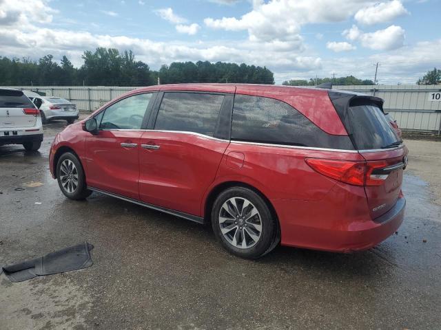 5FNRL6H64PB075080 - 2023 HONDA ODYSSEY EXL RED photo 2