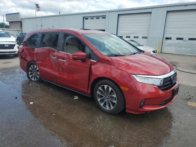 5FNRL6H64PB075080 - 2023 HONDA ODYSSEY EXL RED photo 4