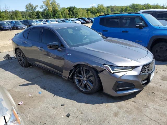 19UUB6F5XNA001094 - 2022 ACURA TLX TECH A GRAY photo 4