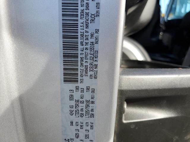 3C6URVJG2JE155164 - 2018 RAM PROMASTER 3500 HIGH ვერცხლისფერი ფოტო 12